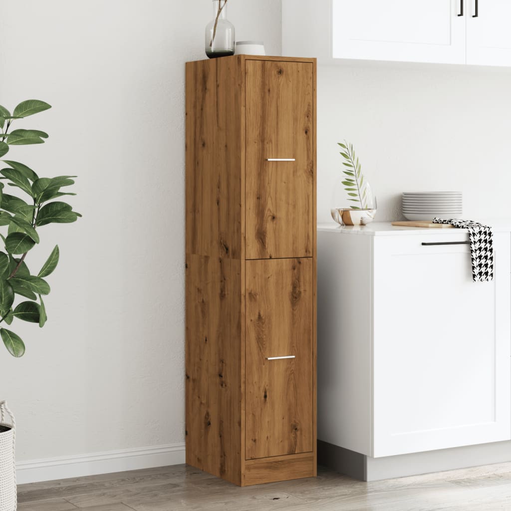 Armoire d'apothicaire chêne artisanal bois d'ingénierie