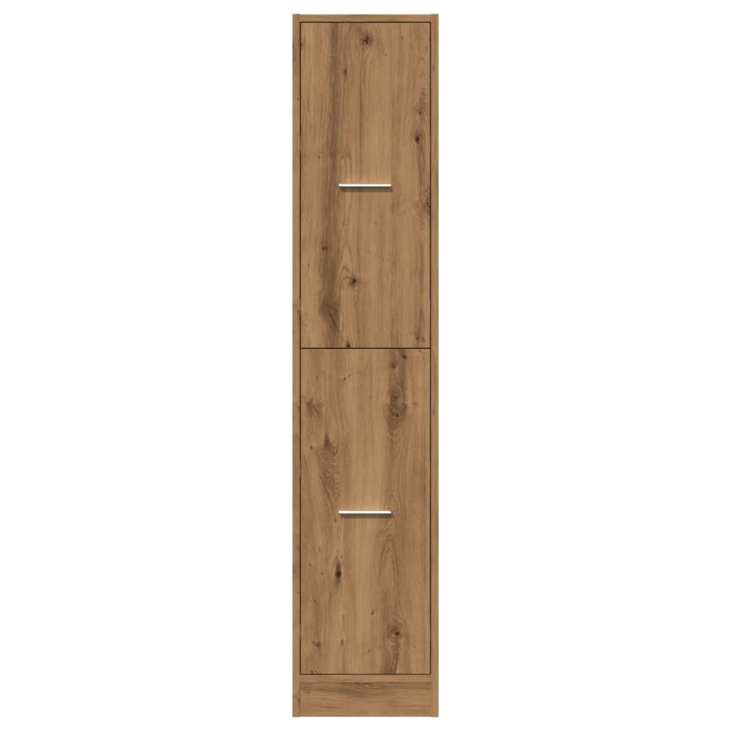 Armoire d'apothicaire chêne artisanal bois d'ingénierie