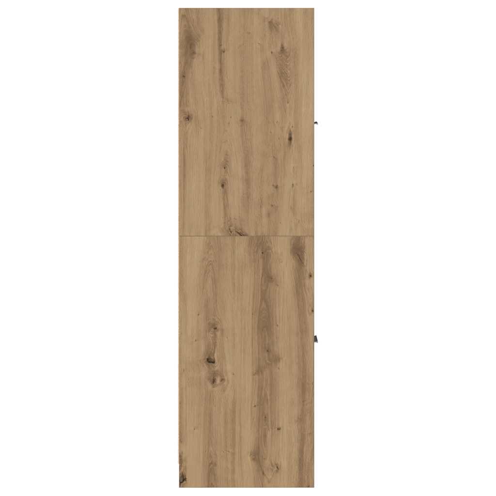 Armoire d'apothicaire chêne artisanal bois d'ingénierie