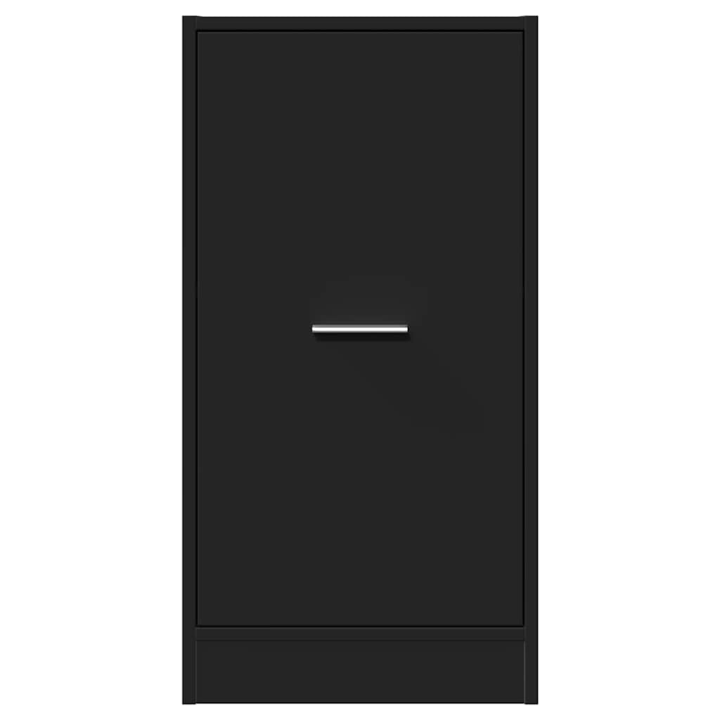 Armoire d'apothicaire noir 40x41x77,5 cm bois d'ingénierie