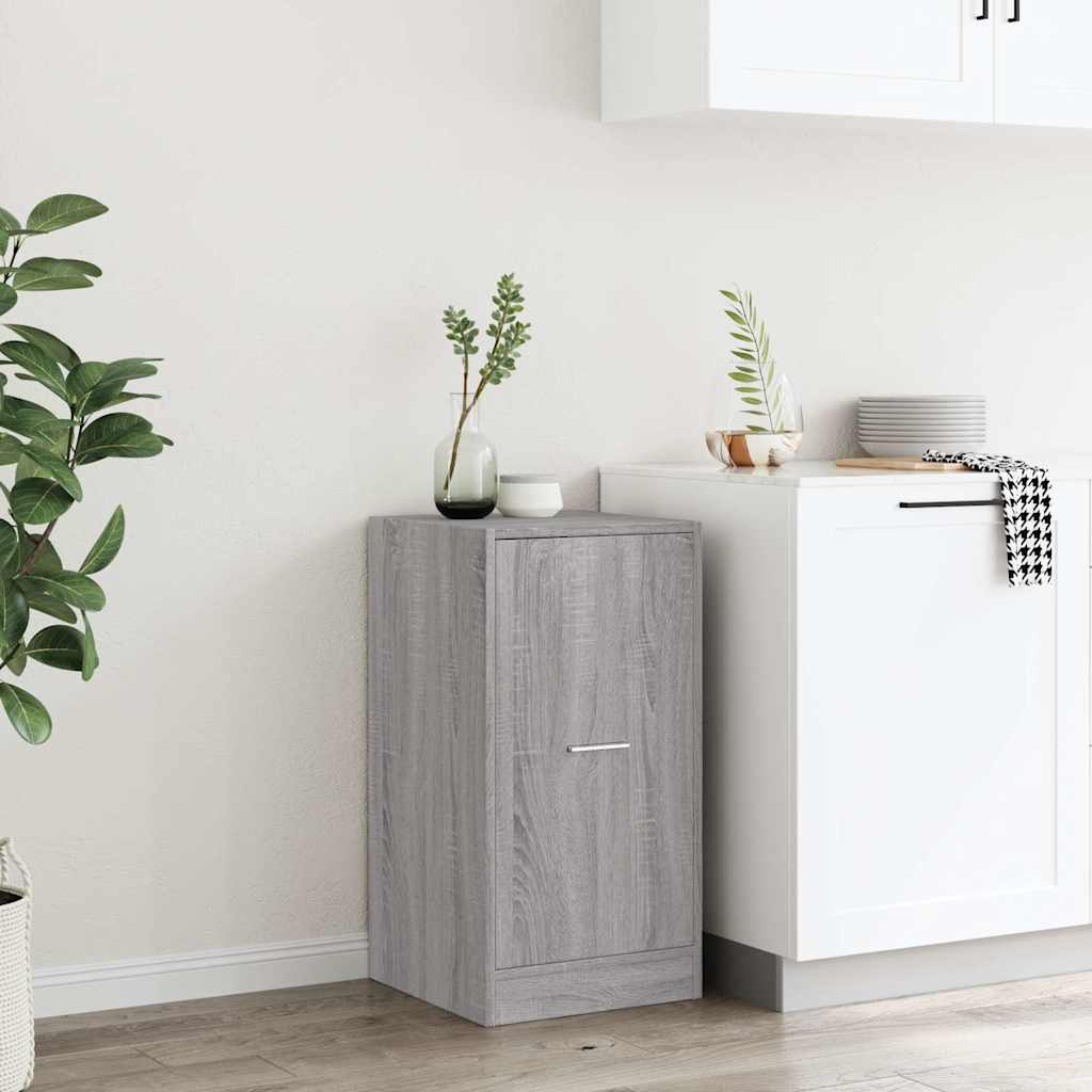 Armoire apothicaire sonoma gris 40x41x77,5 cm bois d'ingénierie