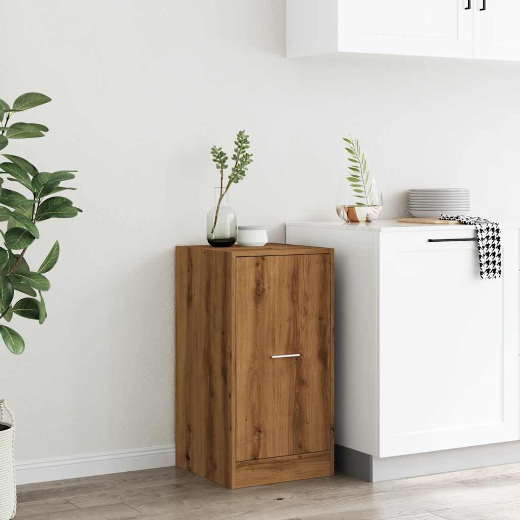 Armoire d'apothicaire chêne artisanal bois d'ingénierie