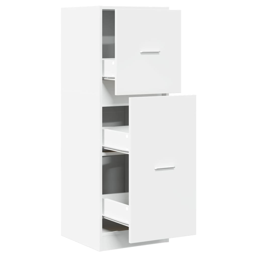 Armoire d'apothicaire blanc 40x41x118 cm bois d'ingénierie
