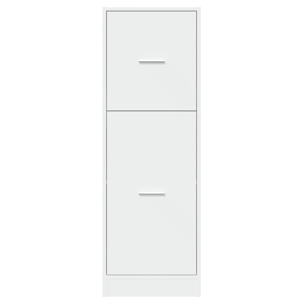Armoire d'apothicaire blanc 40x41x118 cm bois d'ingénierie