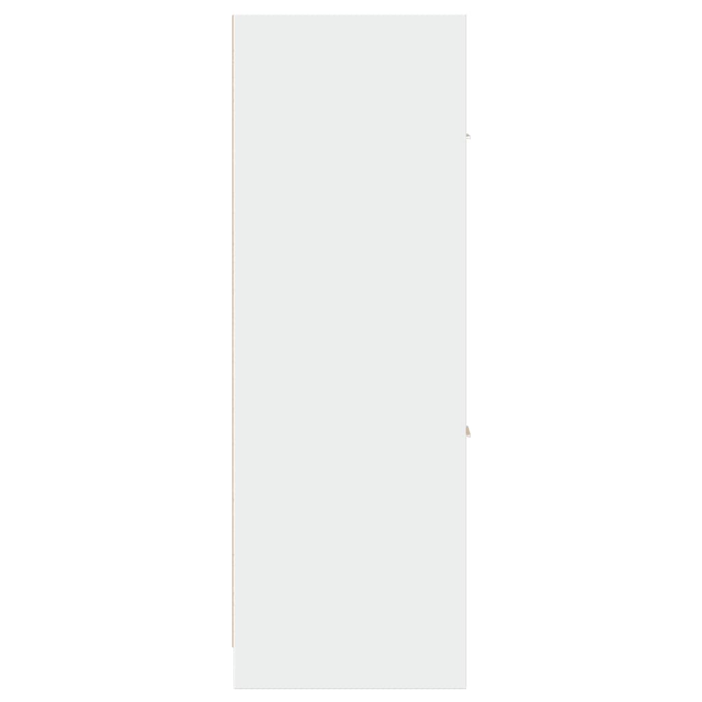 Armoire d'apothicaire blanc 40x41x118 cm bois d'ingénierie
