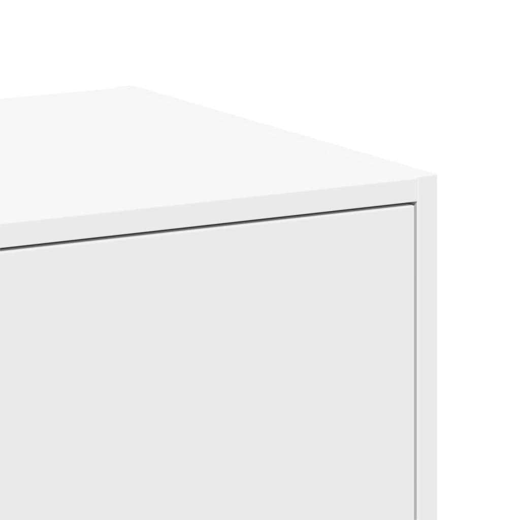 Armoire d'apothicaire blanc 40x41x118 cm bois d'ingénierie