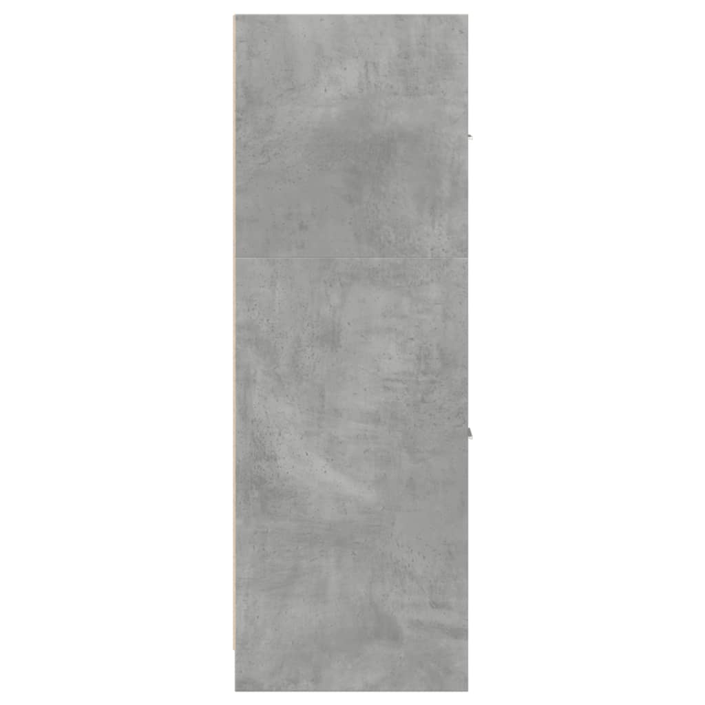 Armoire d'apothicaire gris béton 40x41x118 cm bois d'ingénierie - XIOS