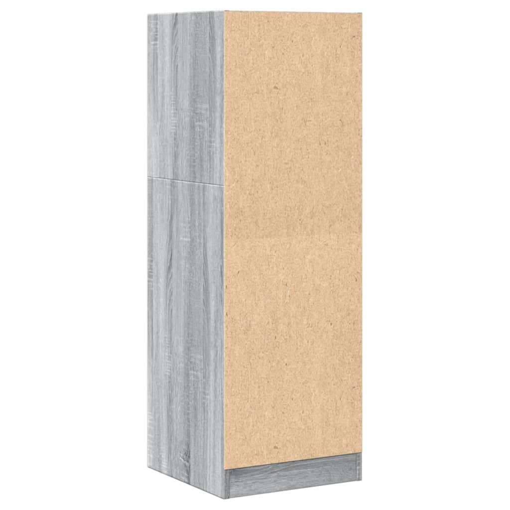 Armoire apothicaire sonoma gris 40x41x118 cm bois d'ingénierie
