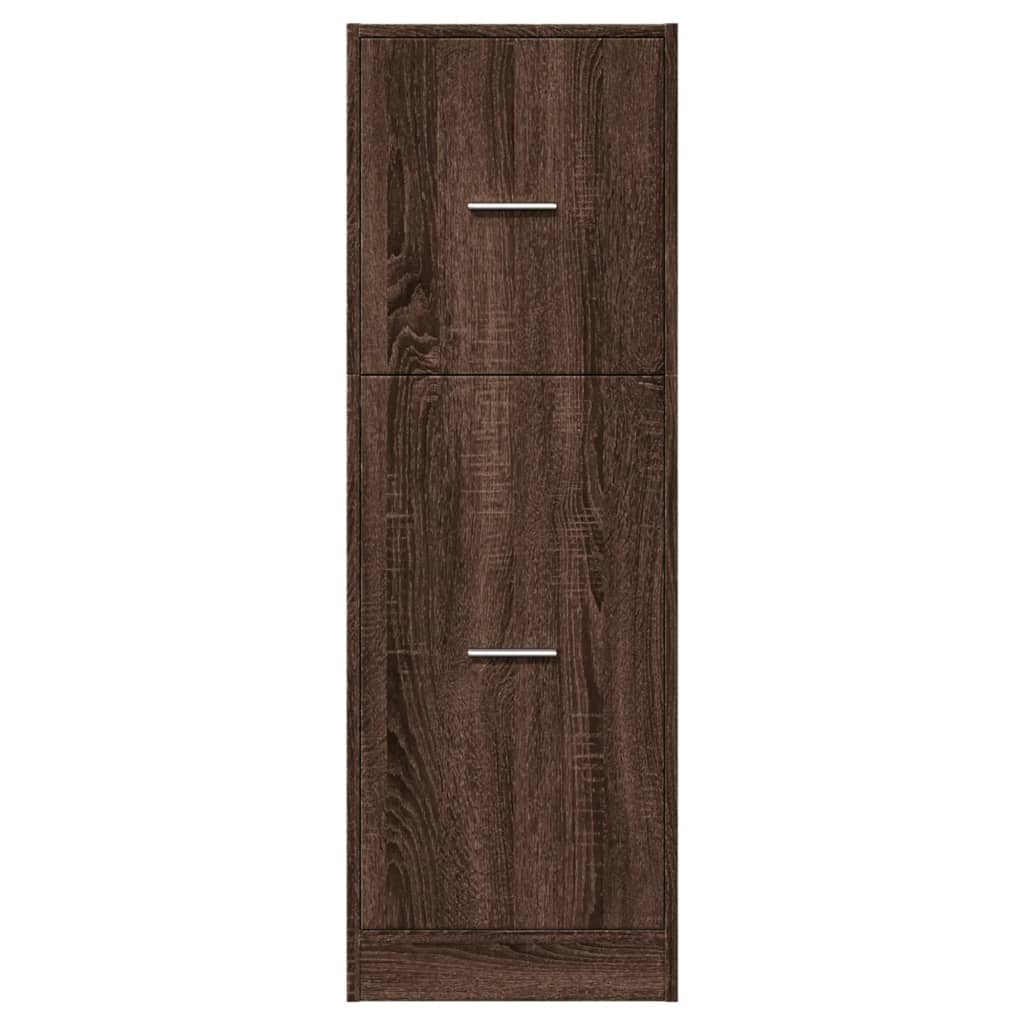 Armoire apothicaire chêne marron 40x41x118 cm bois d'ingénierie