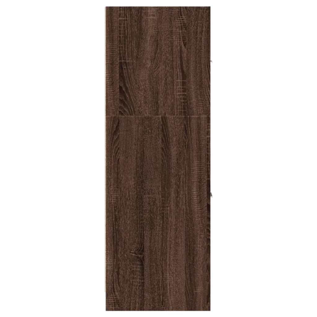Armoire apothicaire chêne marron 40x41x118 cm bois d'ingénierie
