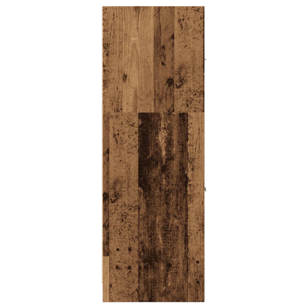 Armoire d'apothicaire vieux bois 40x41x118 cm bois d'ingénierie