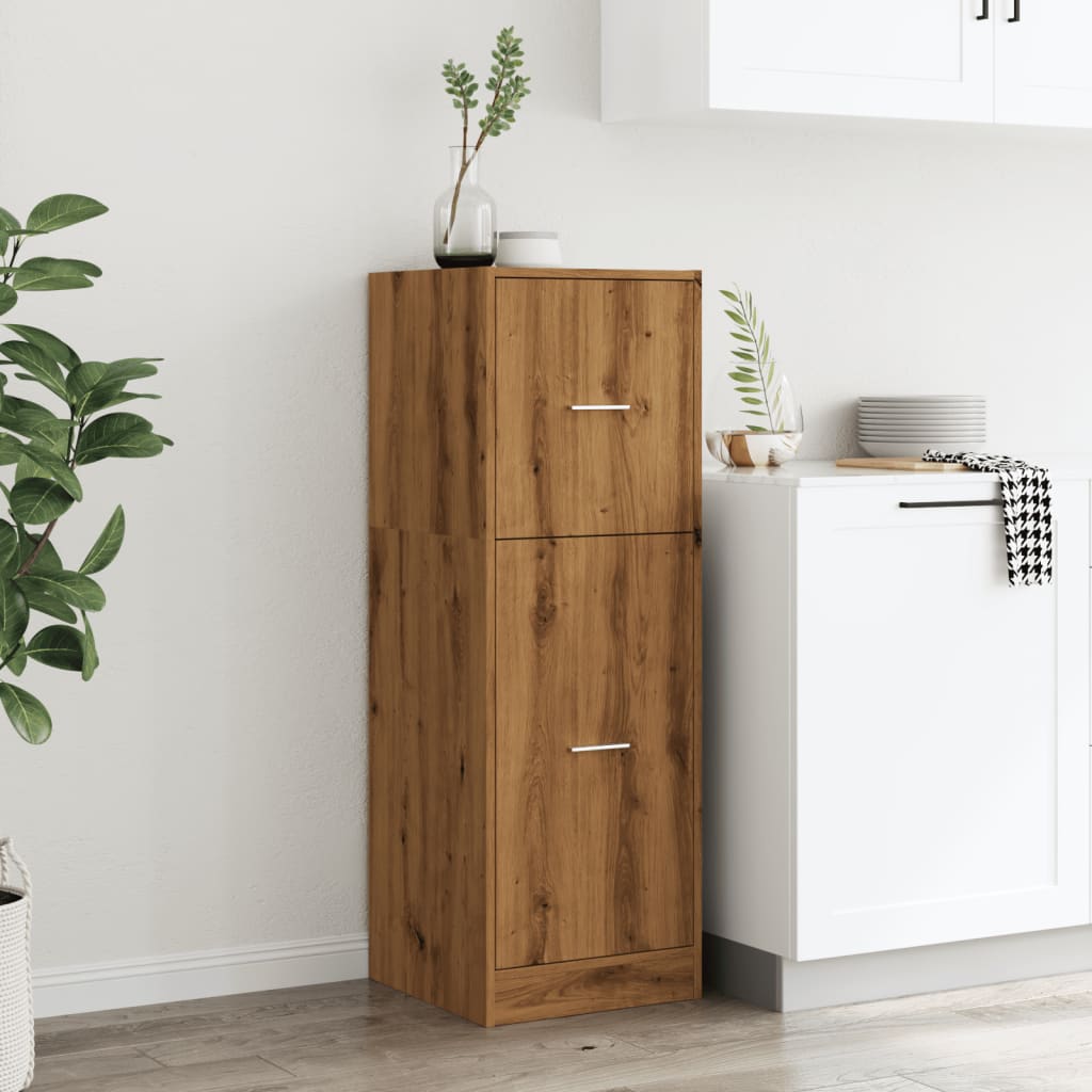 Armoire d'apothicaire chêne artisanal bois d'ingénierie