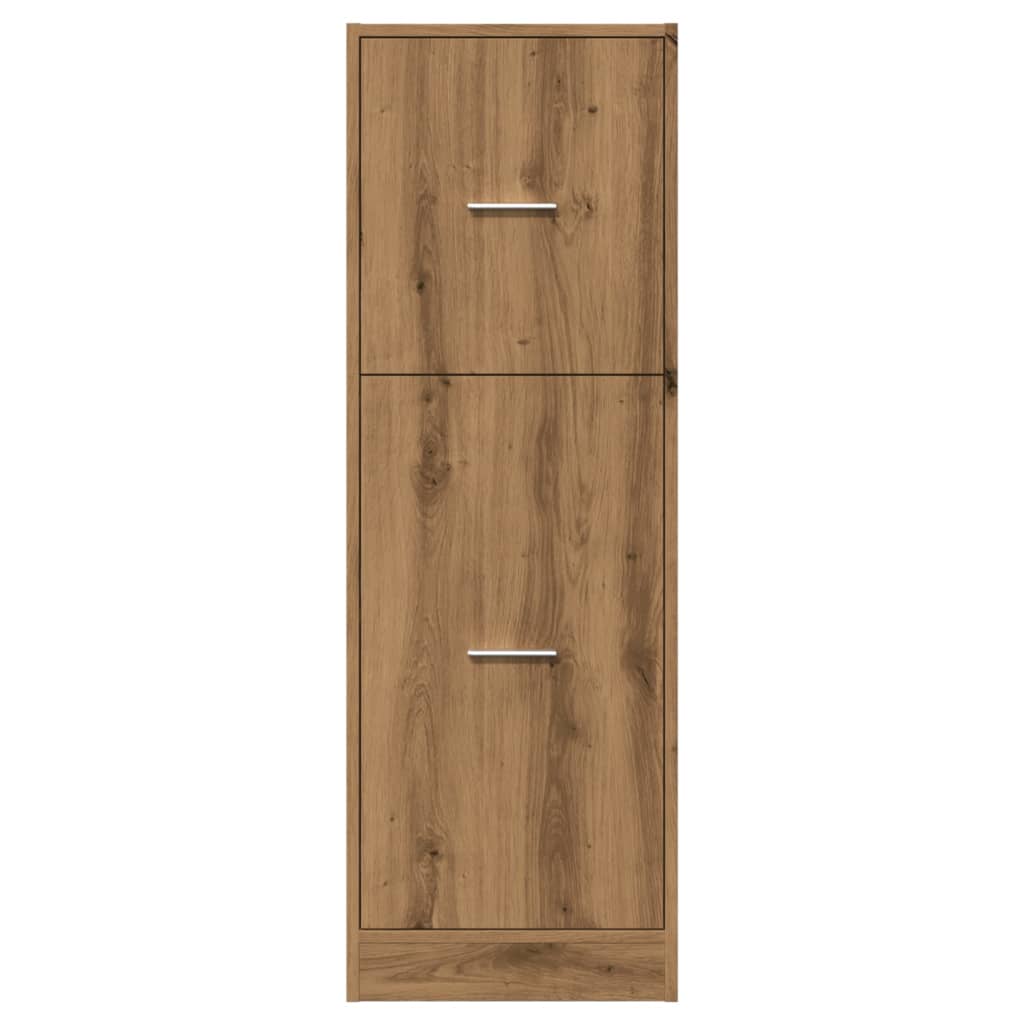 Armoire d'apothicaire chêne artisanal bois d'ingénierie