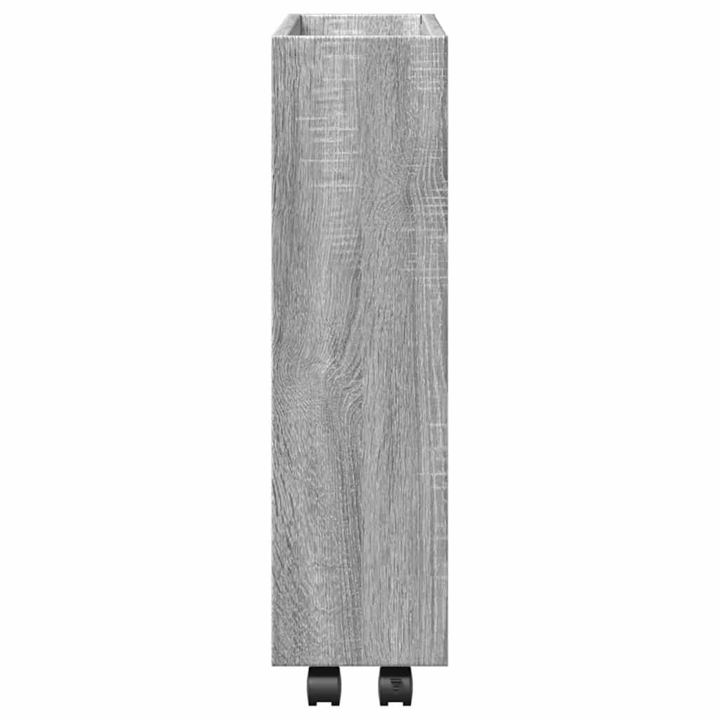 Chariot de rangement étroit 3 niveaux sonoma gris - XIOS