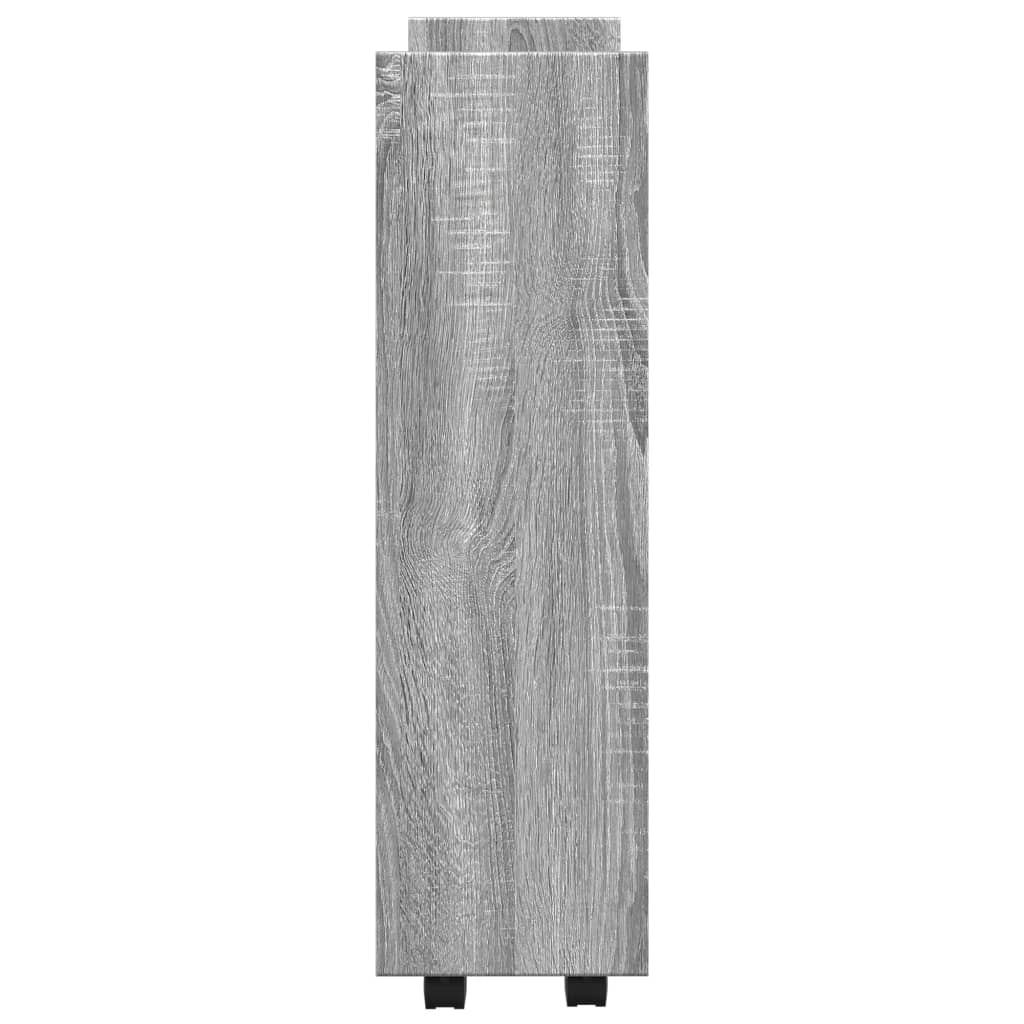 Chariot de rangement étroit 3 niveaux sonoma gris - XIOS