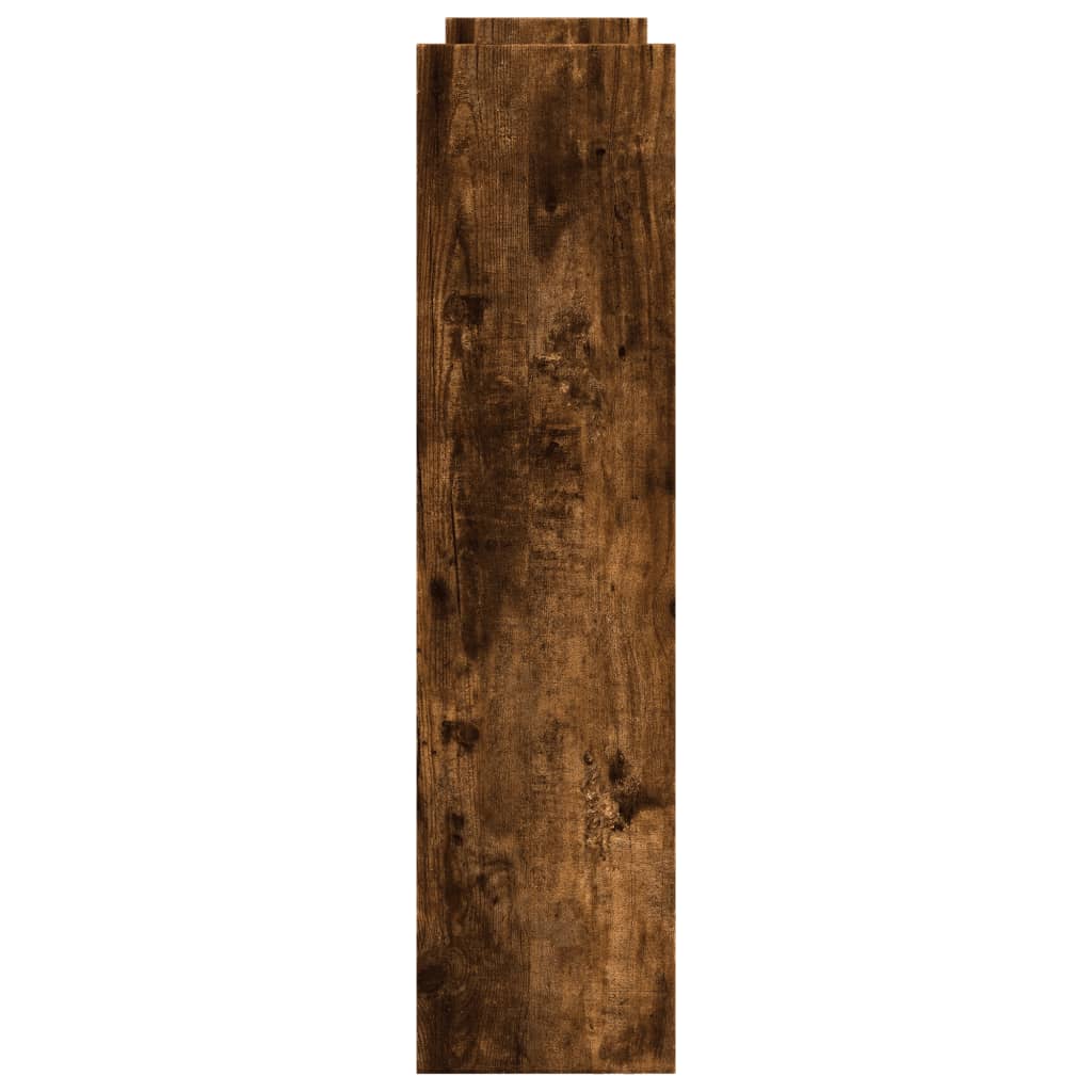 Chariot de rangement étroit 4 niveaux chêne fumé - XIOS