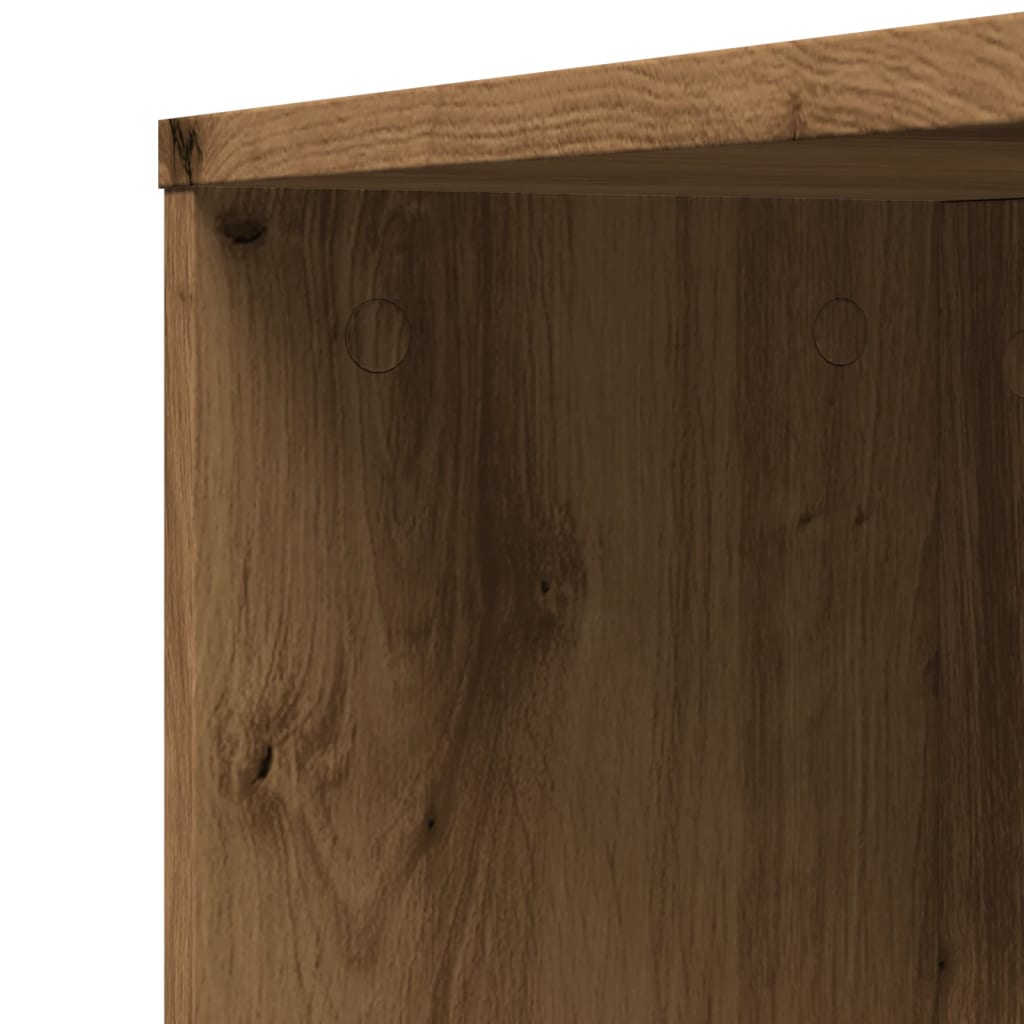 Armoire de salle de bain étroite avec roulettes chêne artisanal Casiers & armoires de rangement vidaXL