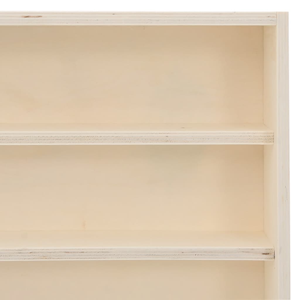 Vitrine de collection en bois avec 6 étagères 100x8,5x55 cm - XIOS