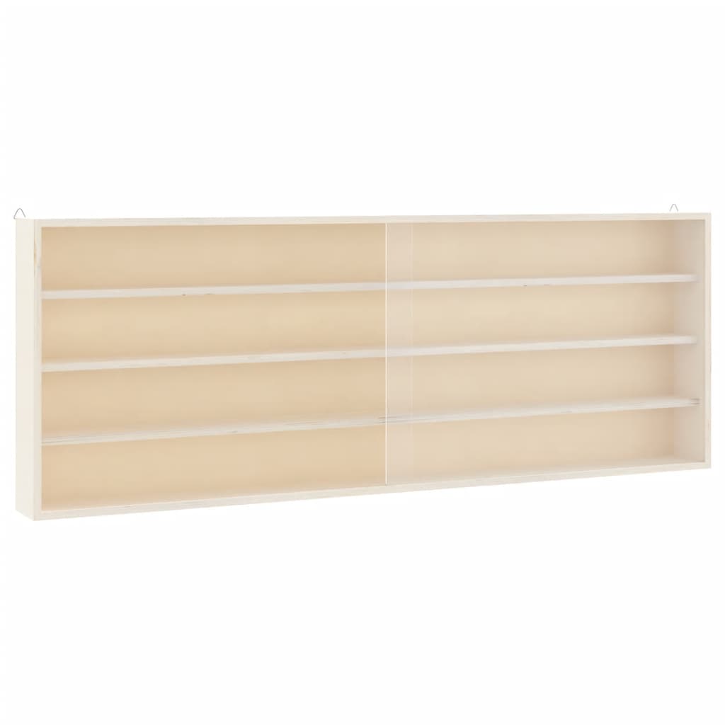 Vitrine de collection en bois avec portes 100x8,5x37 cm - XIOS