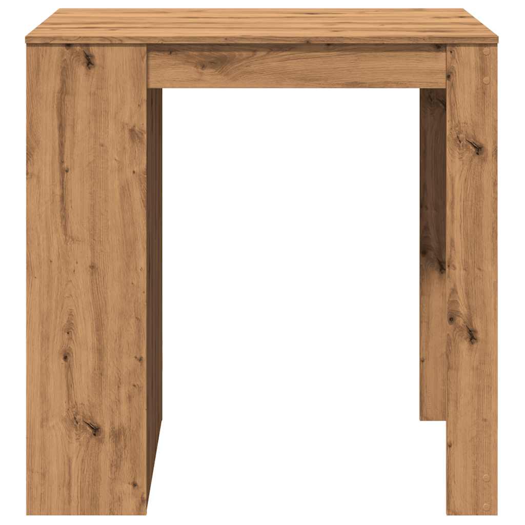 Table de bar chêne artisanal 102x70x103,5 cm bois d'ingénierie - XIOS