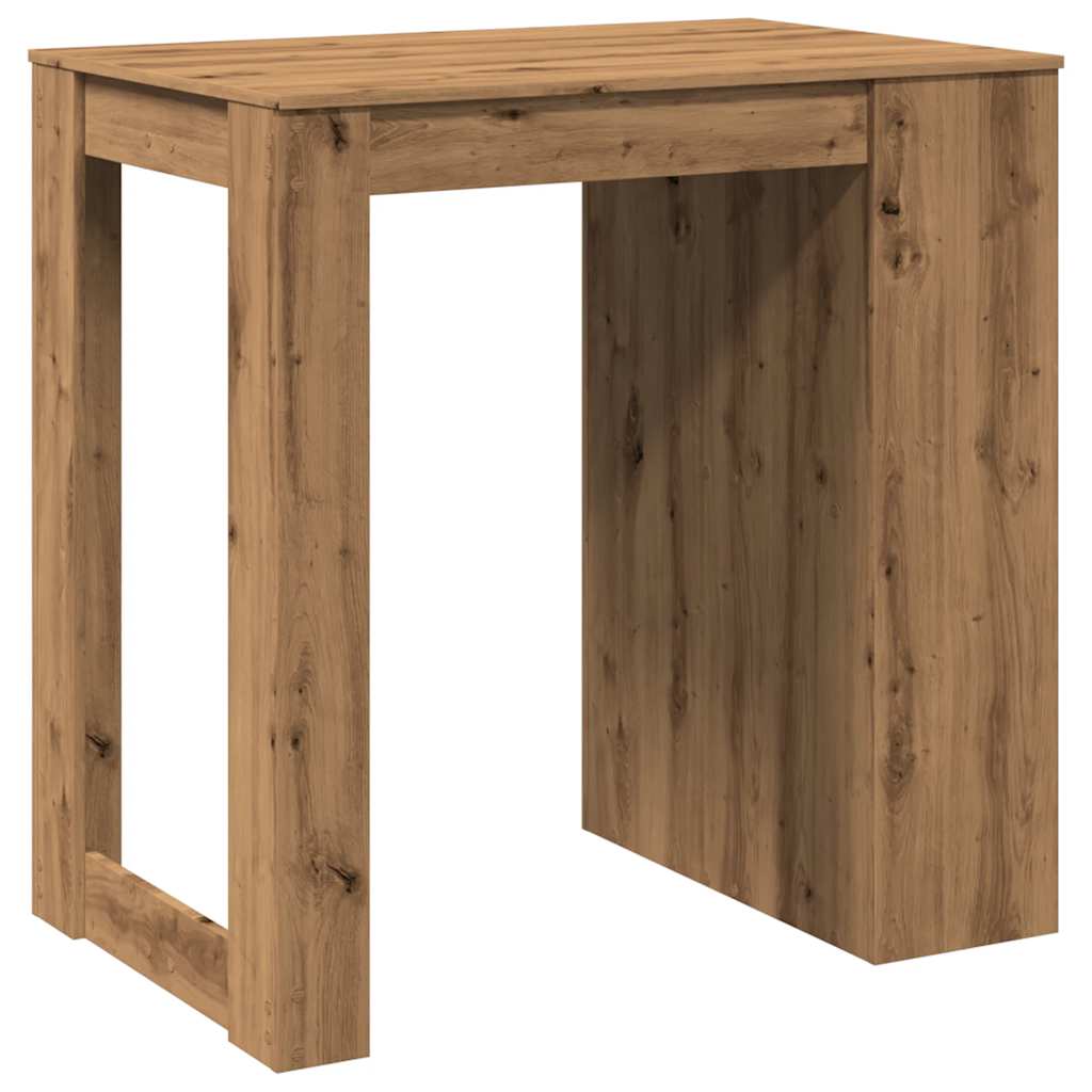 Table de bar chêne artisanal 102x70x103,5 cm bois d'ingénierie - XIOS