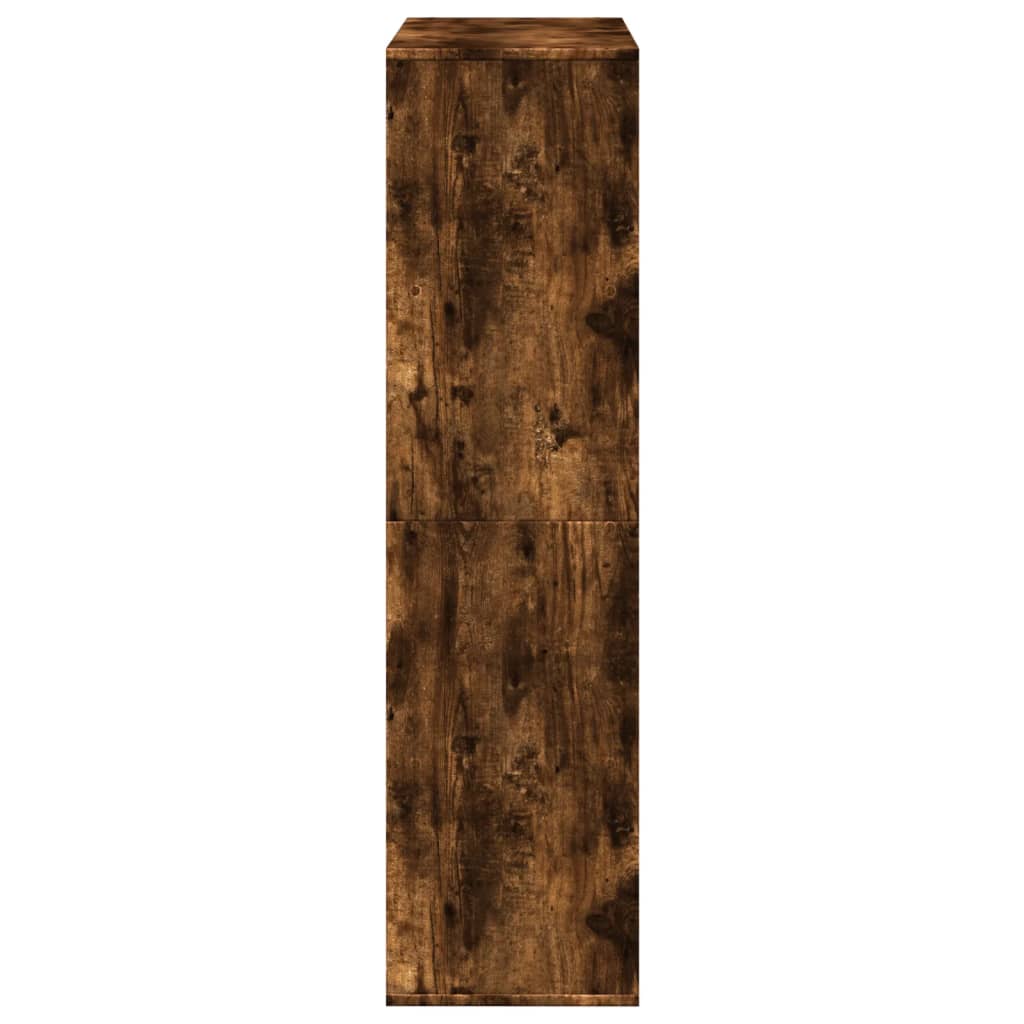 Bibliothèque chêne fumé 100x33x125,5 cm bois d'ingénierie - XIOS