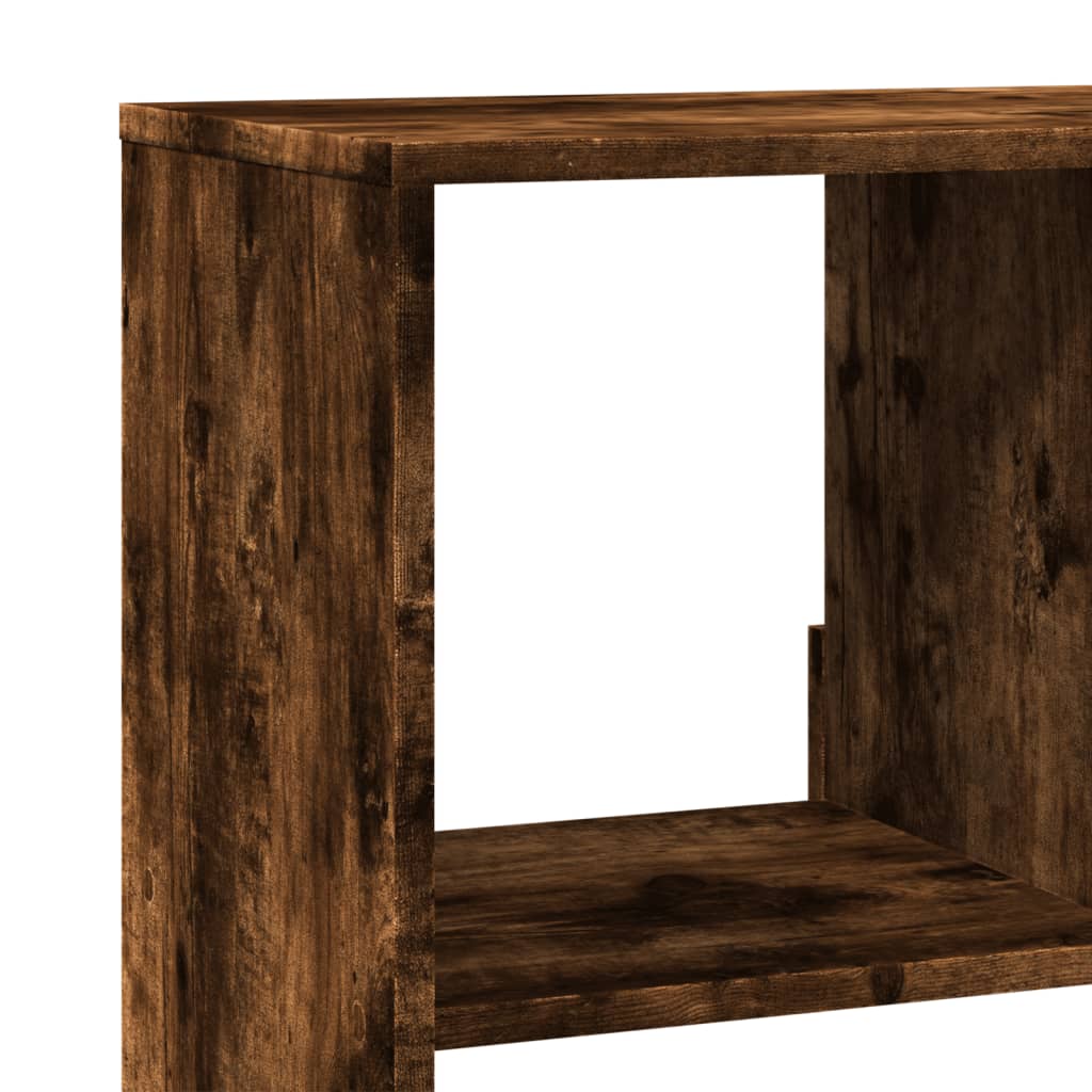 Bibliothèque chêne fumé 100x33x125,5 cm bois d'ingénierie - XIOS