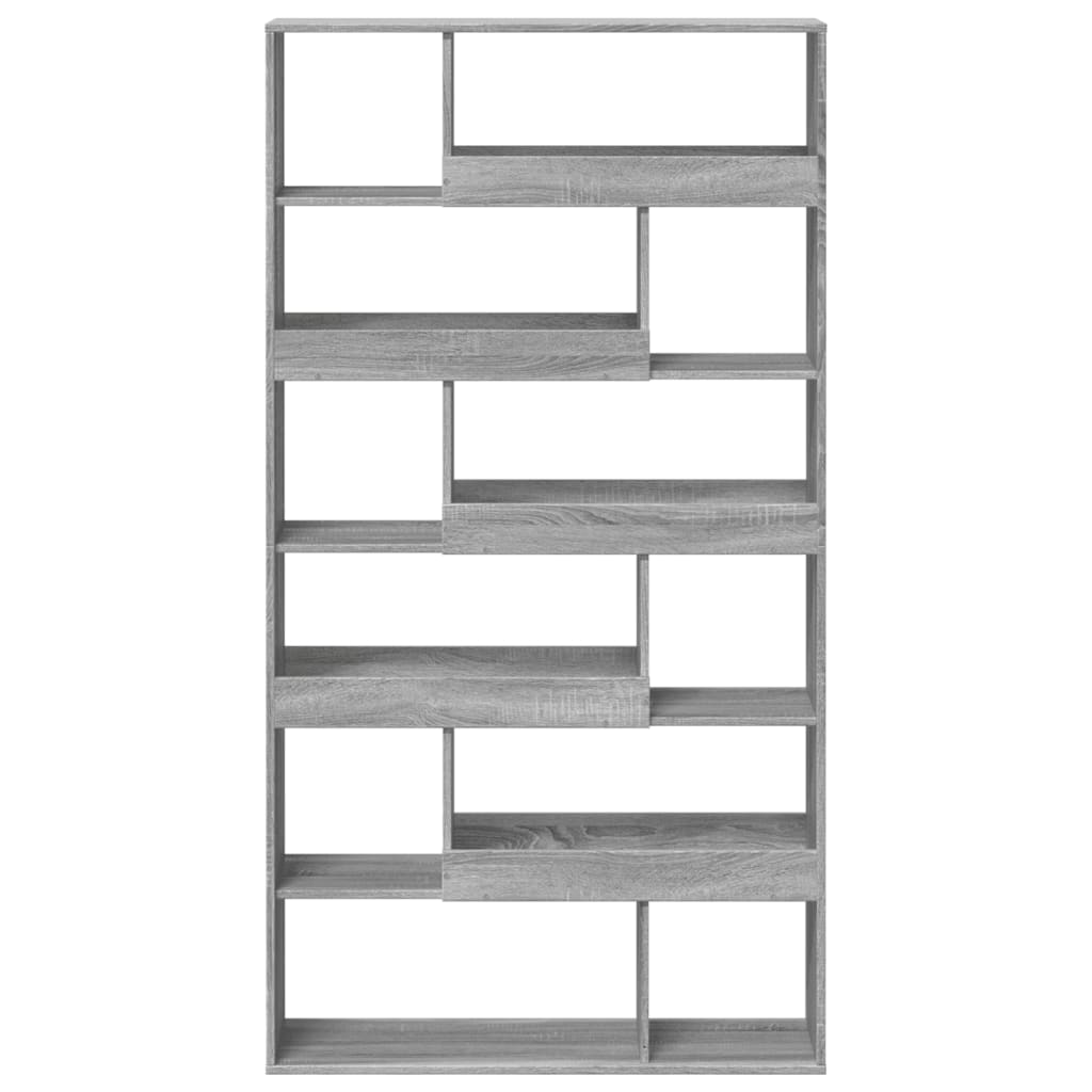 Bibliothèque sonoma gris 100x33x187,5 cm bois d'ingénierie - XIOS