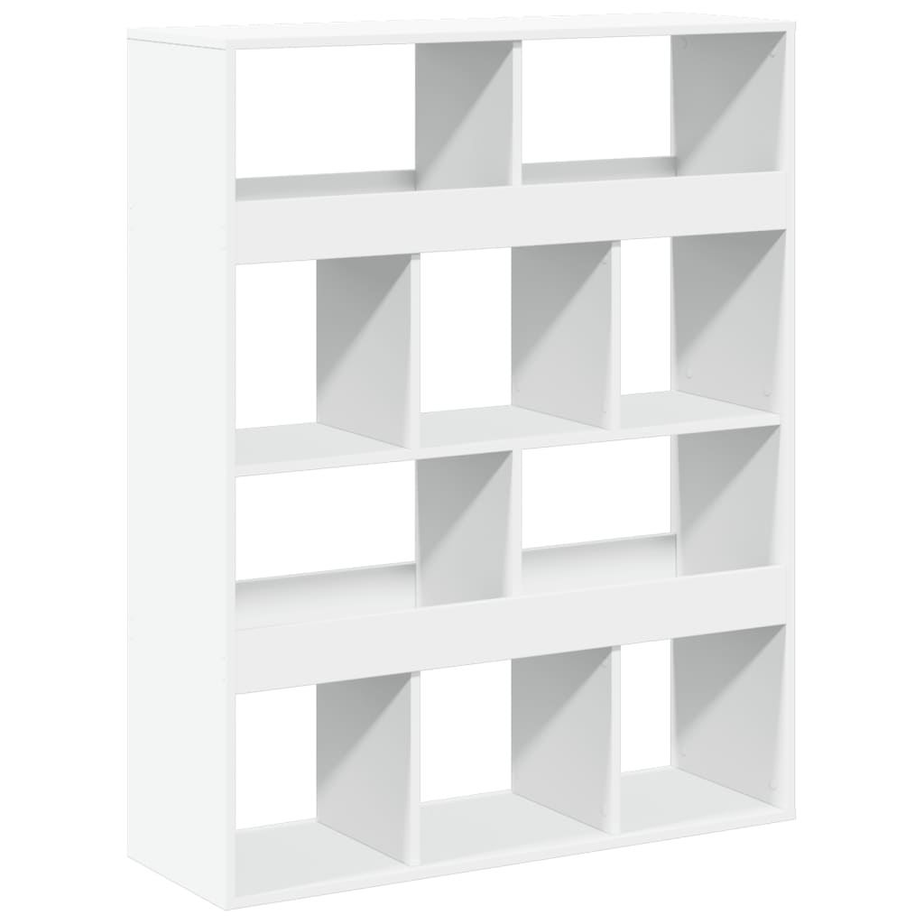 Bibliothèque blanc 100x33x125,5 cm bois d'ingénierie - XIOS