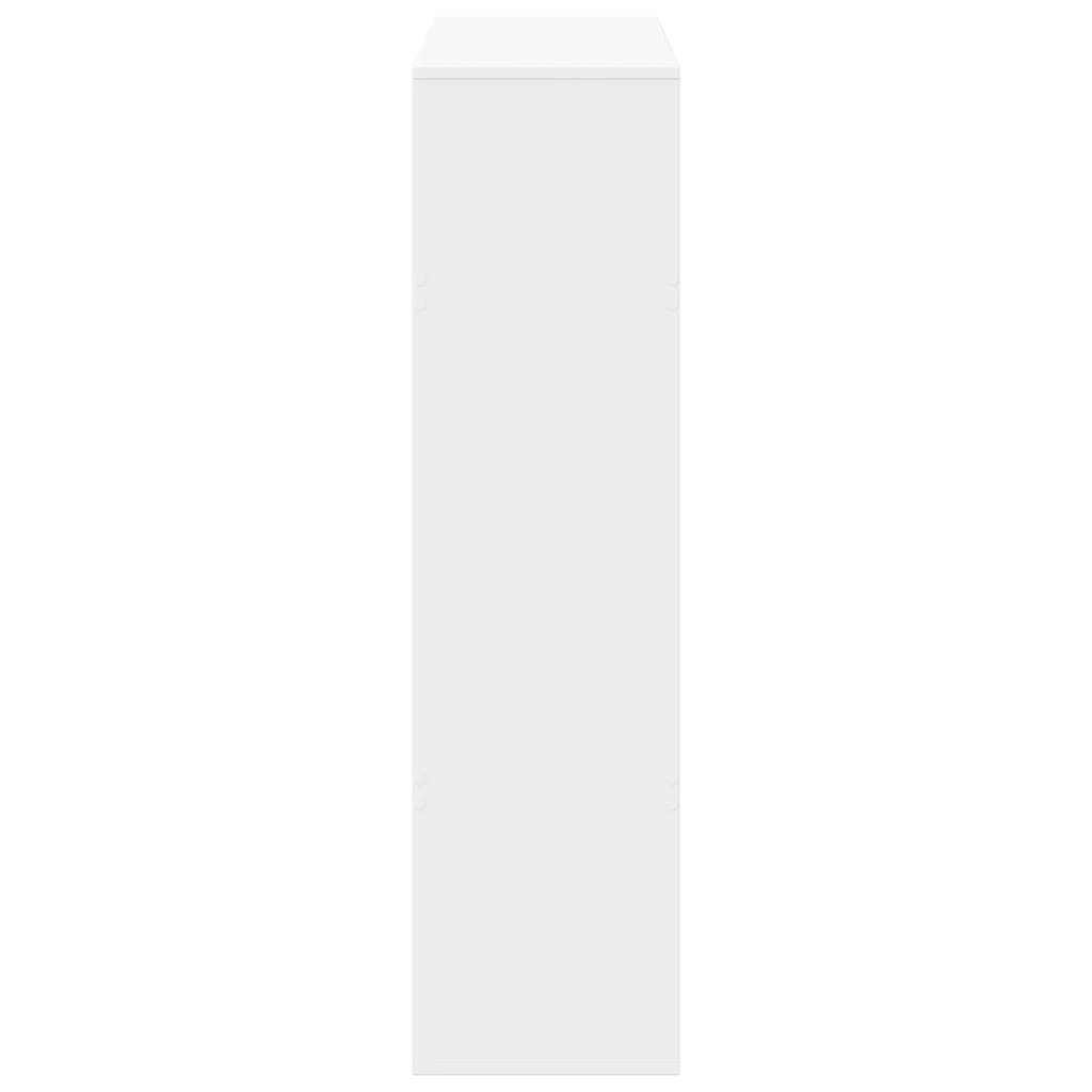 Bibliothèque blanc 100x33x125,5 cm bois d'ingénierie - XIOS