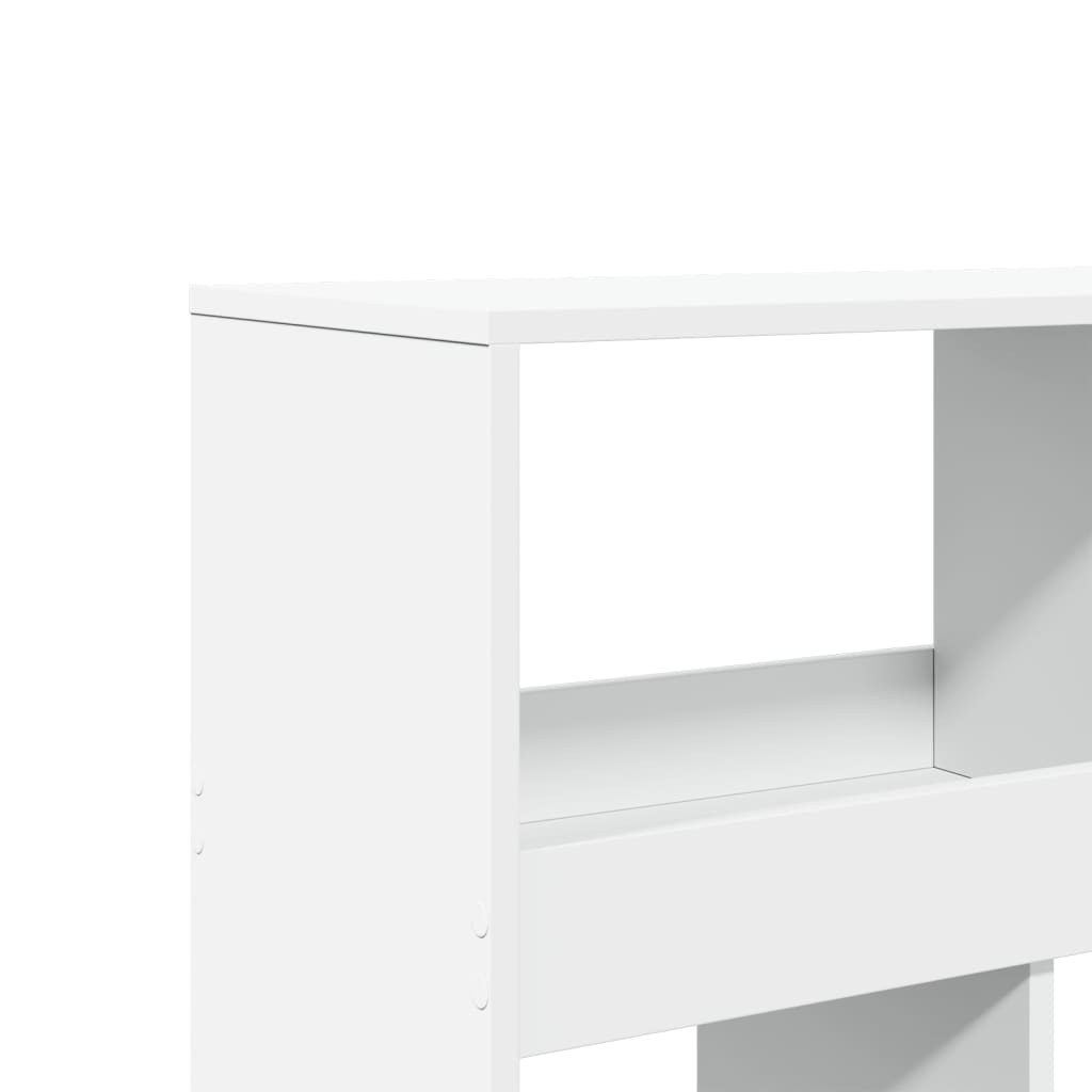 Bibliothèque blanc 100x33x125,5 cm bois d'ingénierie - XIOS