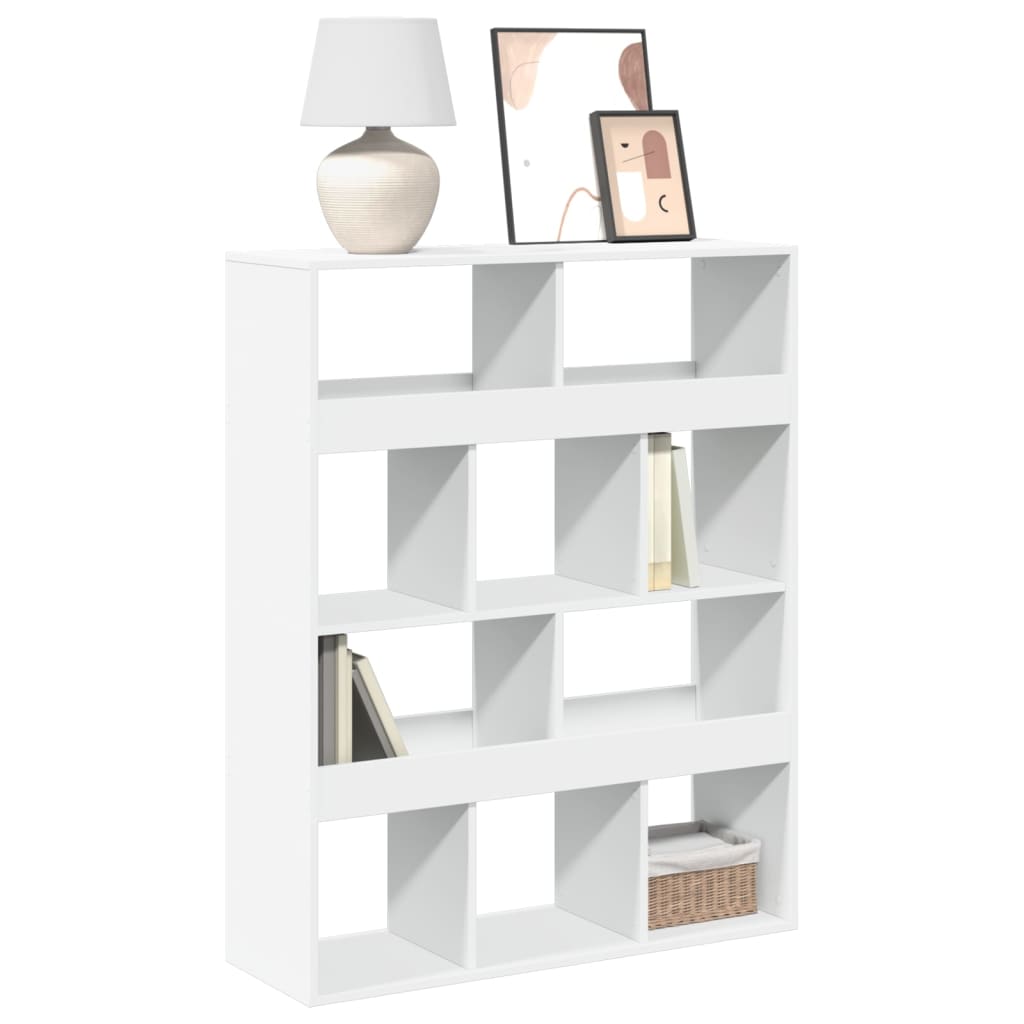 Bibliothèque blanc 100x33x125,5 cm bois d'ingénierie - XIOS