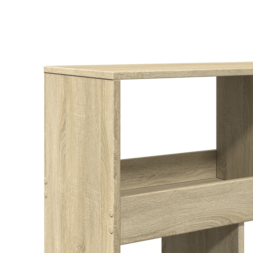 Bibliothèque chêne sonoma 100x33x125,5 cm bois d'ingénierie - XIOS
