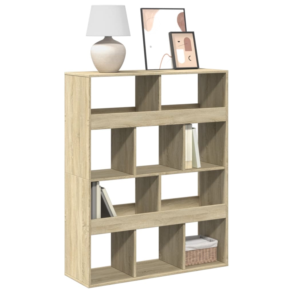 Bibliothèque chêne sonoma 100x33x125,5 cm bois d'ingénierie - XIOS