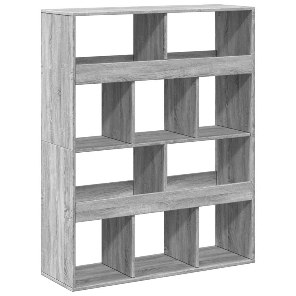 Bibliothèque sonoma gris 100x33x125,5 cm bois d'ingénierie - XIOS