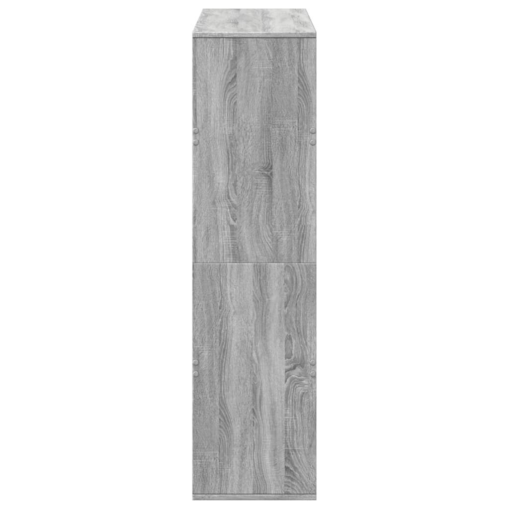 Bibliothèque sonoma gris 100x33x125,5 cm bois d'ingénierie - XIOS