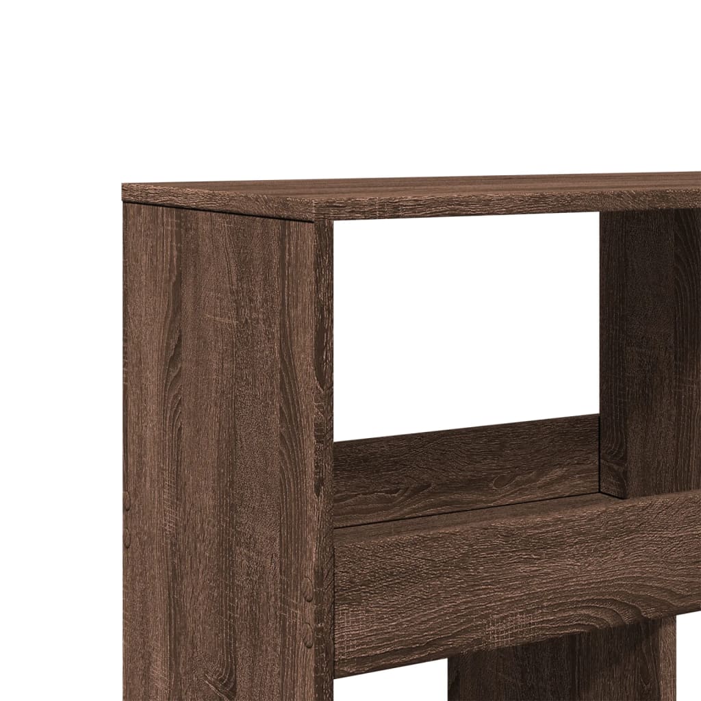 Bibliothèque chêne marron 100x33x125,5 cm bois d'ingénierie - XIOS