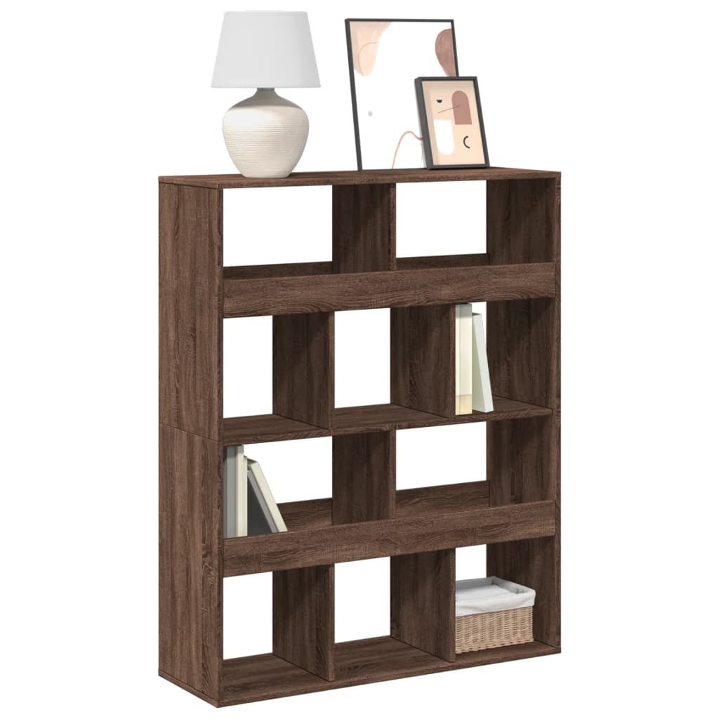 Bibliothèque chêne marron 100x33x125,5 cm bois d'ingénierie - XIOS