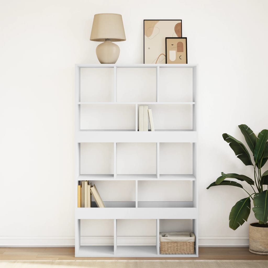 Bibliothèque blanc 100x33x156,5 cm bois d'ingénierie - XIOS