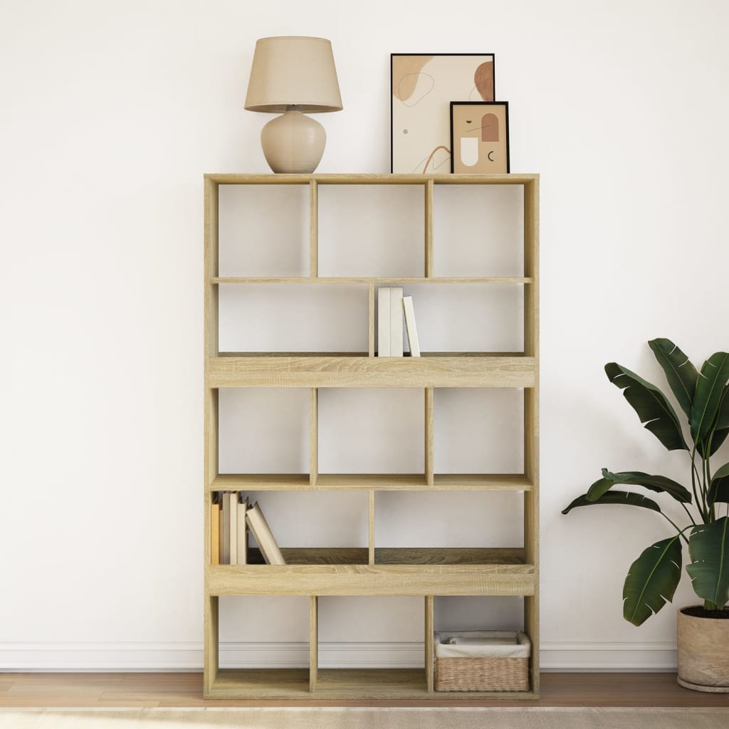 Bibliothèque chêne sonoma 100x33x156,5 cm bois d'ingénierie - XIOS