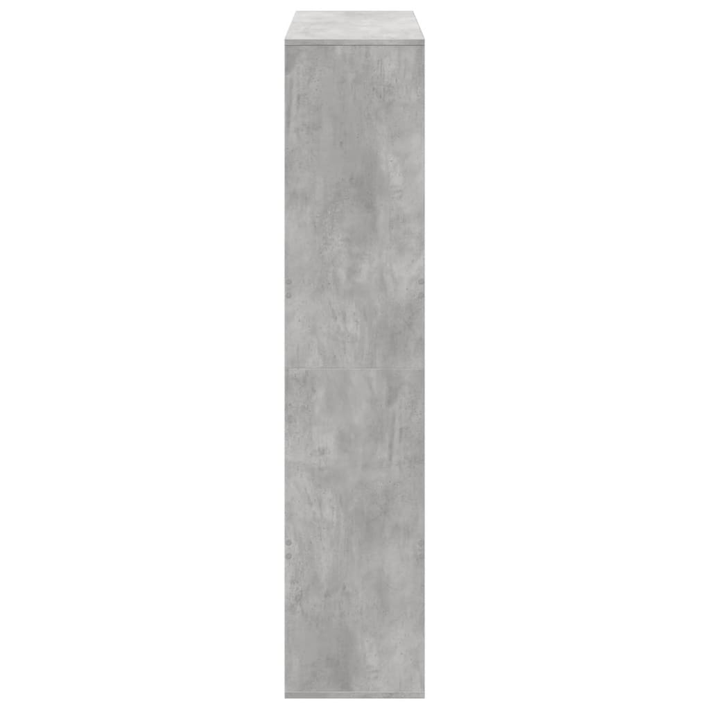 Bibliothèque gris béton 100x33x156,5 cm bois d'ingénierie - XIOS