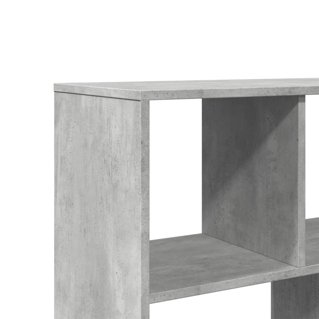Bibliothèque gris béton 100x33x156,5 cm bois d'ingénierie - XIOS