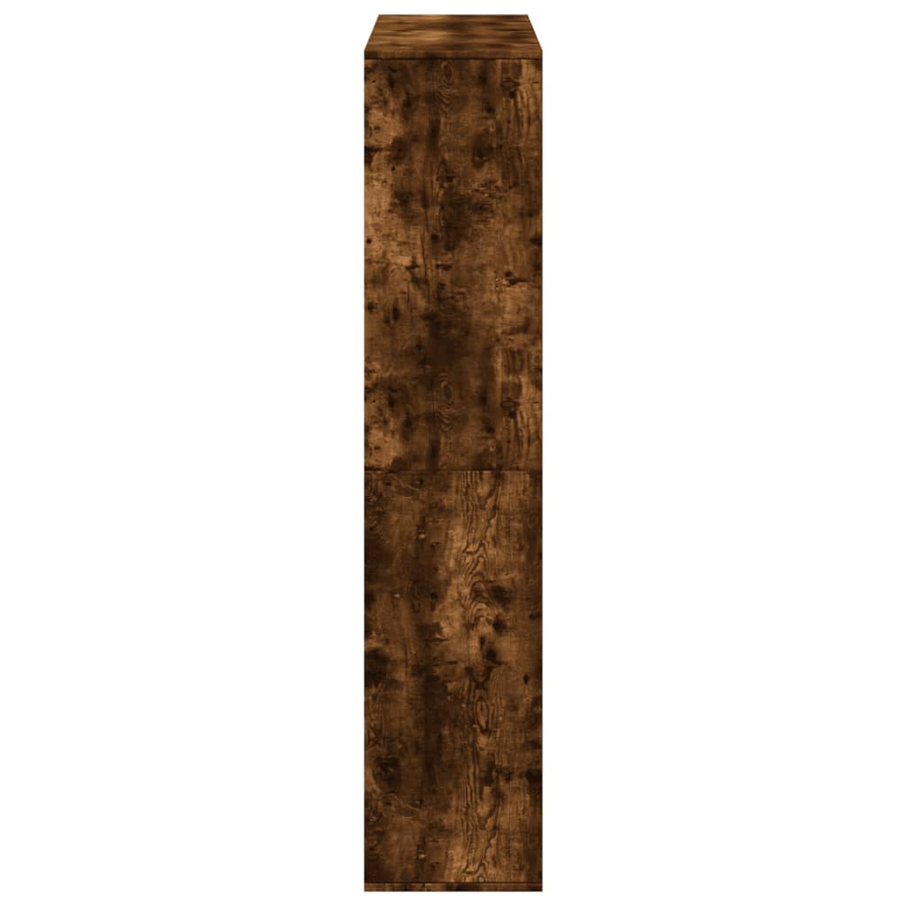 Bibliothèque chêne fumé 100x33x156,5 cm bois d'ingénierie - XIOS