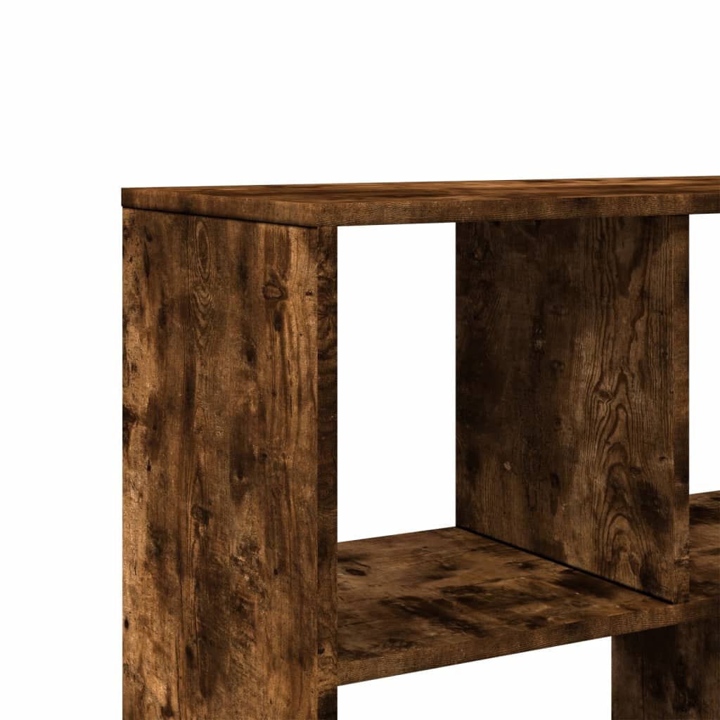 Bibliothèque chêne fumé 100x33x156,5 cm bois d'ingénierie - XIOS