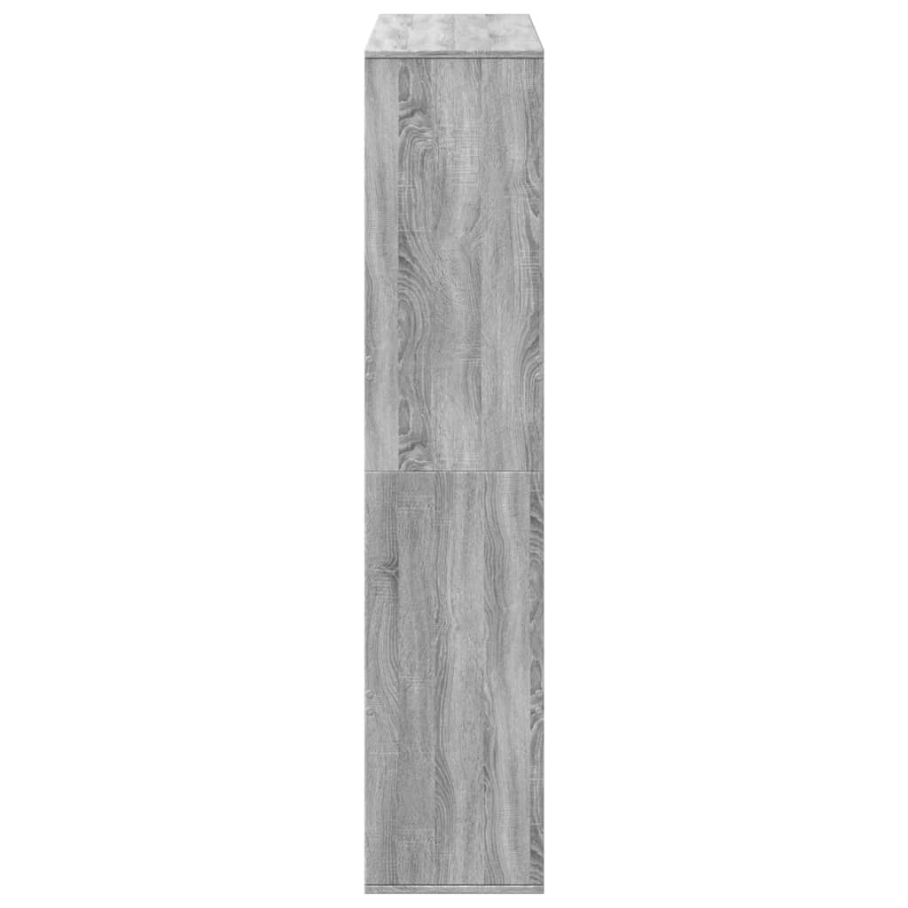 Bibliothèque sonoma gris 100x33x156,5 cm bois d'ingénierie - XIOS