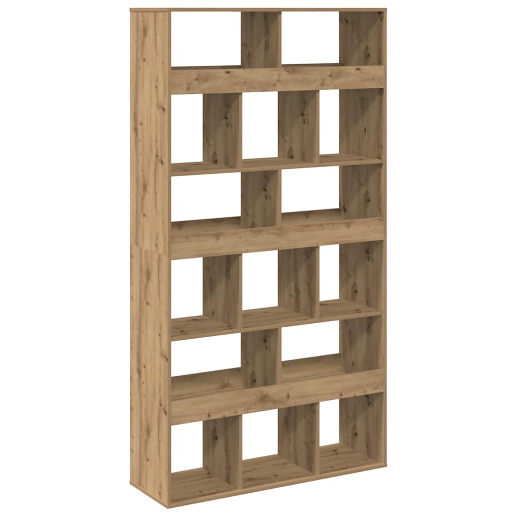 Bibliothèque chêne artisanal 100x33x187,5 cm bois d'ingénierie - XIOS