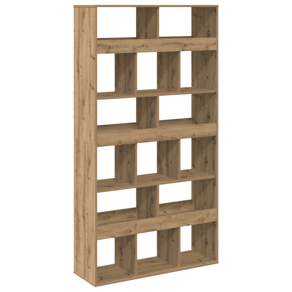 Bibliothèque chêne artisanal 100x33x187,5 cm bois d'ingénierie - XIOS