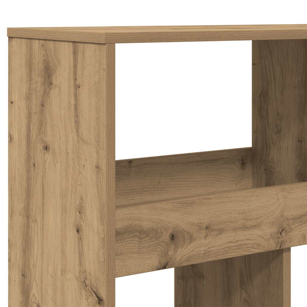 Bibliothèque chêne artisanal 100x33x187,5 cm bois d'ingénierie - XIOS