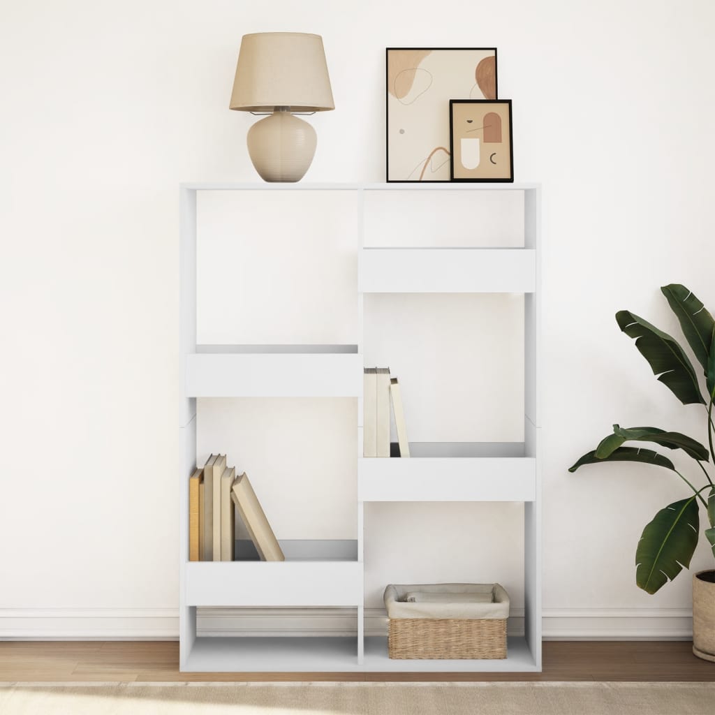 Bibliothèque blanc 100x33x135 cm bois d'ingénierie - XIOS