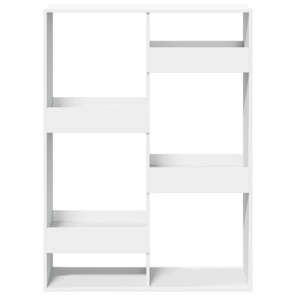 Bibliothèque blanc 100x33x135 cm bois d'ingénierie - XIOS
